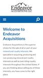 Mobile Screenshot of endeavoracquisitions.com